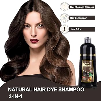 Amazon.com : RILSIC Brown Hair Dye Shampoo 3 IN 1, Instant